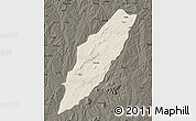 Shaded Relief Map of Chipindo, darken