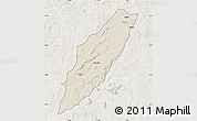 Shaded Relief Map of Chipindo, lighten