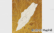 Shaded Relief Map of Chipindo, physical outside