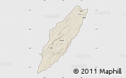 Shaded Relief Map of Chipindo, single color outside