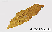 Physical Panoramic Map of Chipindo, cropped outside