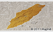 Physical Panoramic Map of Chipindo, lighten, semi-desaturated