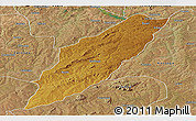 Physical Panoramic Map of Chipindo, satellite outside