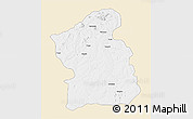 Classic Style 3D Map of Jamba, single color outside