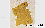 Physical 3D Map of Jamba, lighten