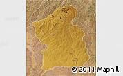 Physical 3D Map of Jamba, satellite outside
