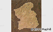 Satellite 3D Map of Jamba, darken