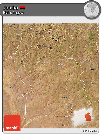 Satellite 3D Map of Jamba