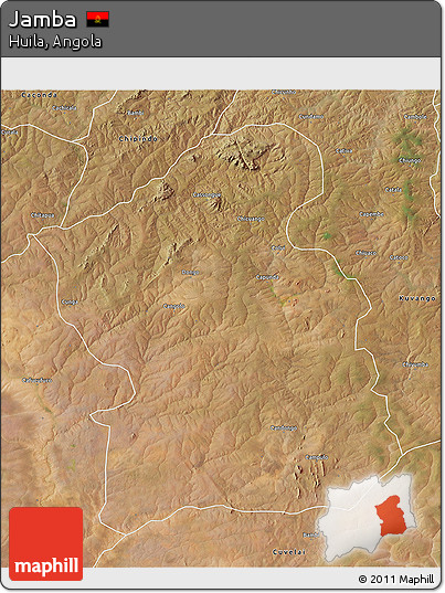 Satellite 3D Map of Jamba
