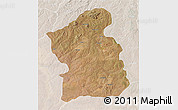Satellite 3D Map of Jamba, lighten