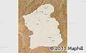 Shaded Relief 3D Map of Jamba, satellite outside
