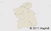 Shaded Relief 3D Map of Jamba, single color outside