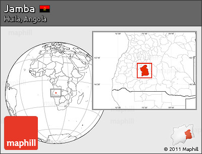 Blank Location Map of Jamba