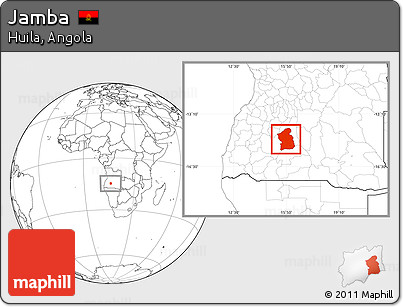 Blank Location Map of Jamba