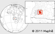 Blank Location Map of Jamba, highlighted parent region