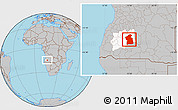 Gray Location Map of Jamba, highlighted parent region
