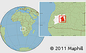 Savanna Style Location Map of Jamba, highlighted parent region