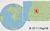 Savanna Style Location Map of Jamba