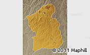 Physical Map of Jamba, semi-desaturated