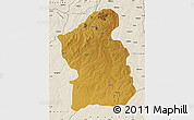 Physical Map of Jamba, shaded relief outside