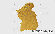 Physical Map of Jamba, single color outside