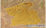 Physical Panoramic Map of Jamba, satellite outside