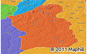 Political Panoramic Map of Jamba