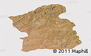 Satellite Panoramic Map of Jamba, cropped outside