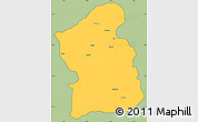 Savanna Style Simple Map of Jamba, cropped outside