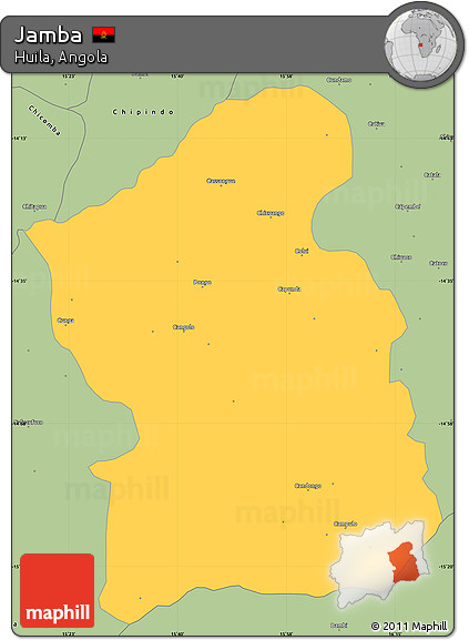 Savanna Style Simple Map of Jamba