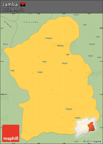 Savanna Style Simple Map of Jamba