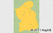 Savanna Style Simple Map of Jamba
