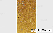 Physical 3D Map of Kuvango