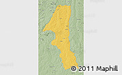 Savanna Style 3D Map of Kuvango