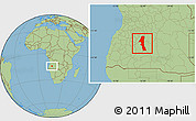 Savanna Style Location Map of Kuvango