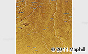 Physical Panoramic Map of Kuvango