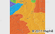 Political Panoramic Map of Kuvango