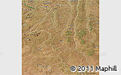 Satellite Panoramic Map of Kuvango