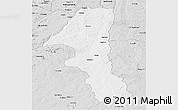 Silver Style Panoramic Map of Kuvango