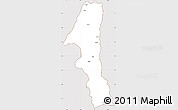 Classic Style Simple Map of Kuvango, cropped outside