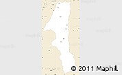 Classic Style Simple Map of Kuvango