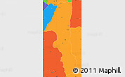 Political Simple Map of Kuvango