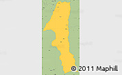 Savanna Style Simple Map of Kuvango