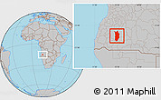 Gray Location Map of Matala