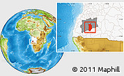 Physical Location Map of Matala, highlighted country, highlighted parent region
