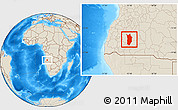 Shaded Relief Location Map of Matala