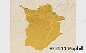 Physical Panoramic Map of Matala, lighten