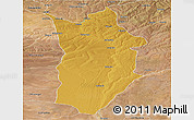 Physical Panoramic Map of Matala, satellite outside