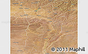 Satellite Panoramic Map of Matala