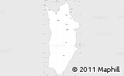 Silver Style Simple Map of Matala